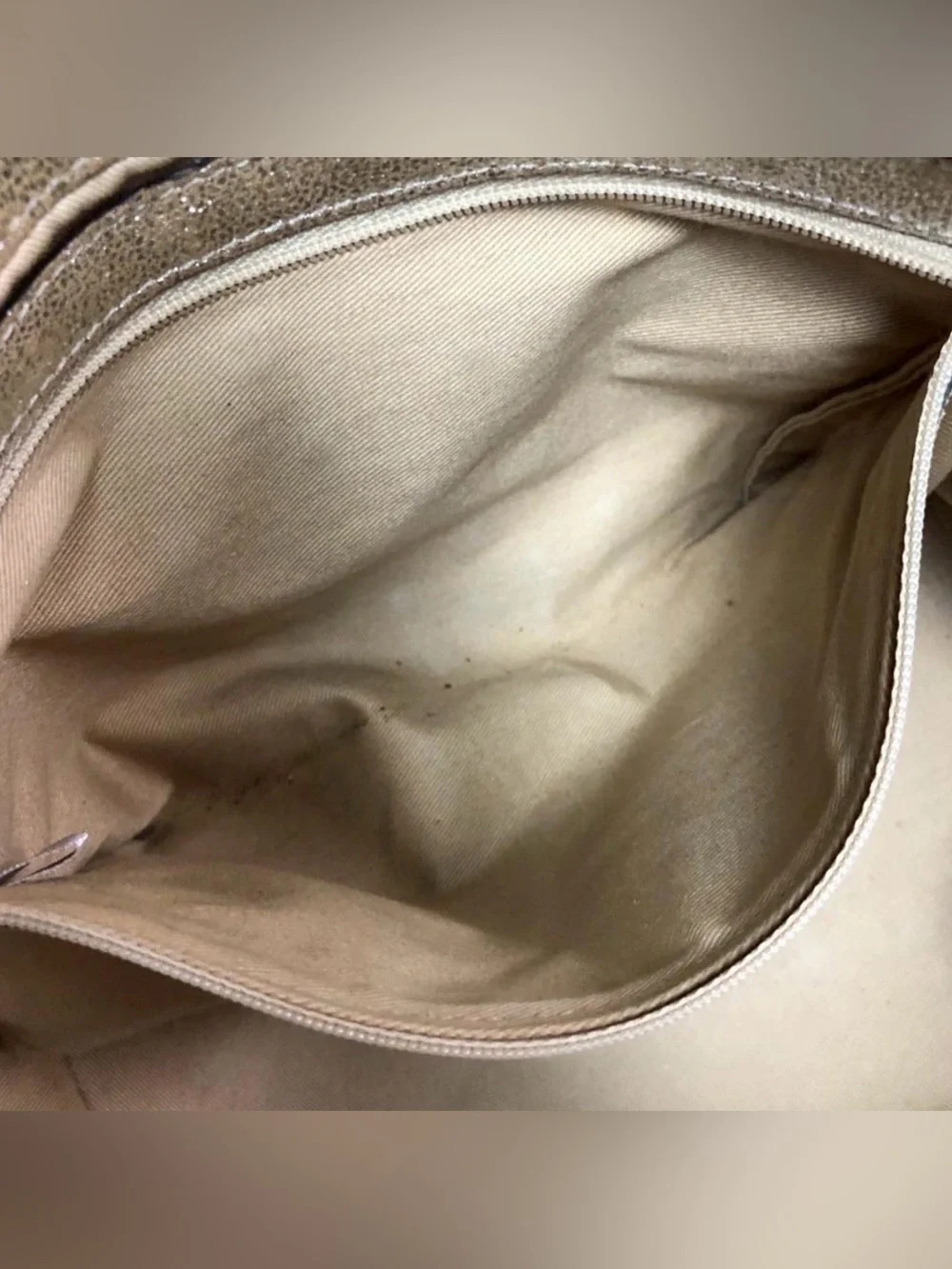 JIMMY CHOOSE Star Studded Gold Silver Metallic Emblem Tote Shoulder Bag